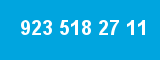 923 518 27 11 923 518 27 11